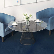 Piastrella per Tappeto Blu 50 x 50 cm 4 pcs PP e Bitume 42032456