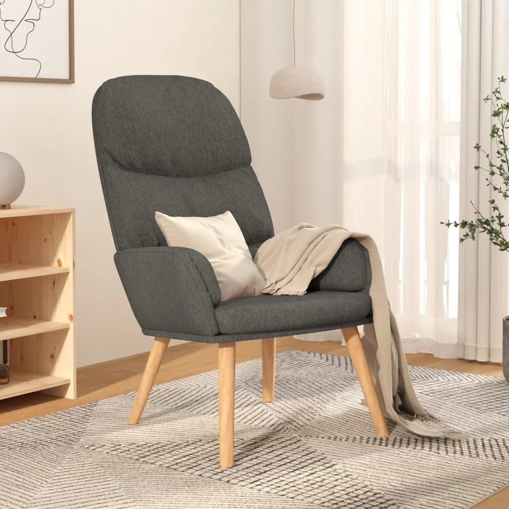 Poltrona Relax | Sedia Relax Grigio Chiaro in Tessuto