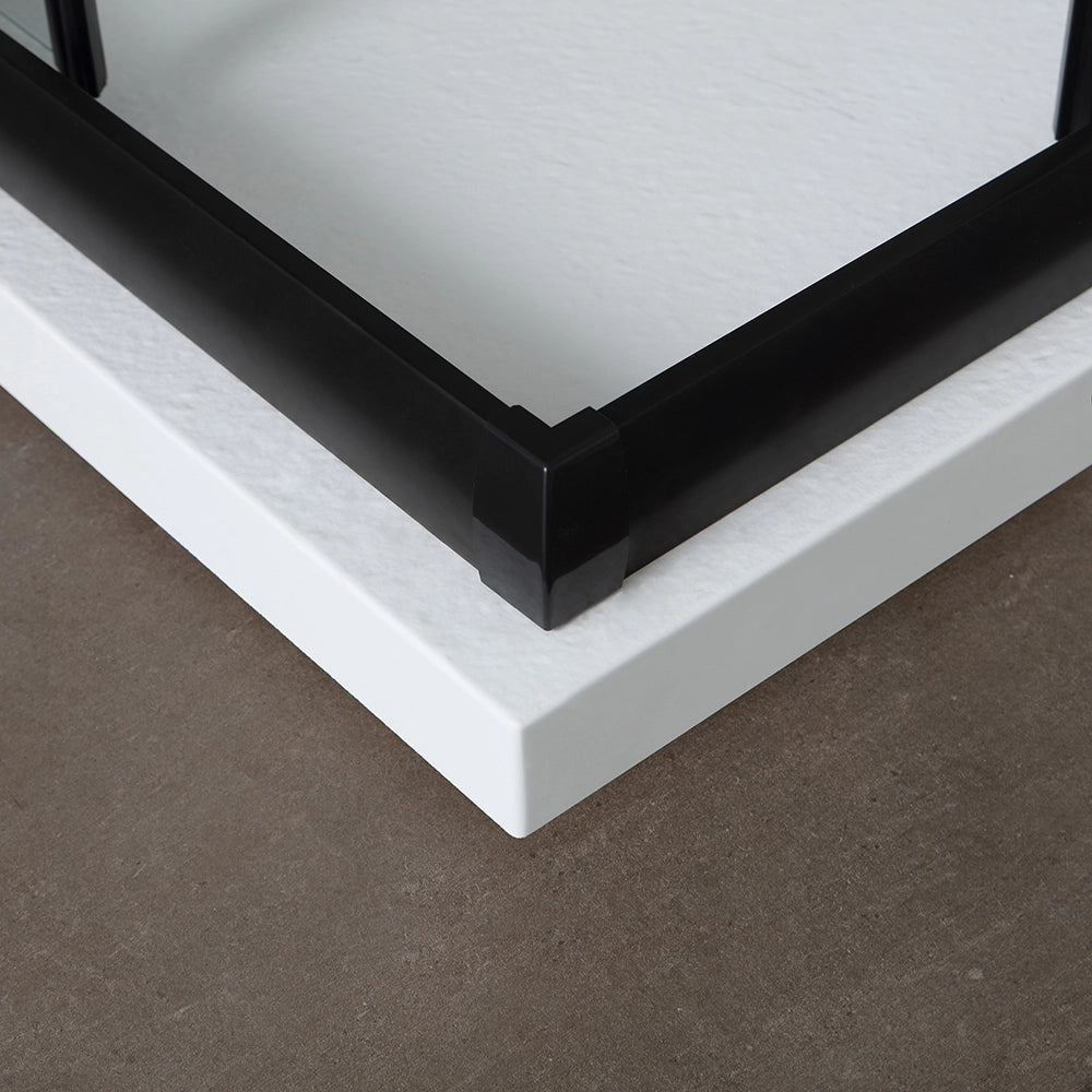 Box doccia 80x120 profilo nero opaco