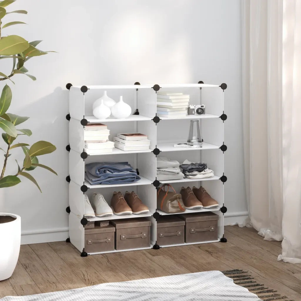 Scarpiera Trasparente-Scaffale per scarpe 84x32x88,5 cm in PP
