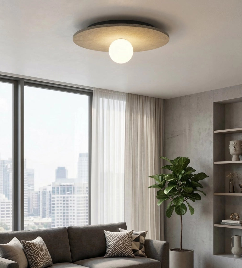 Lampada da soffitto CALMA beige feltro 1xG9 Emibig