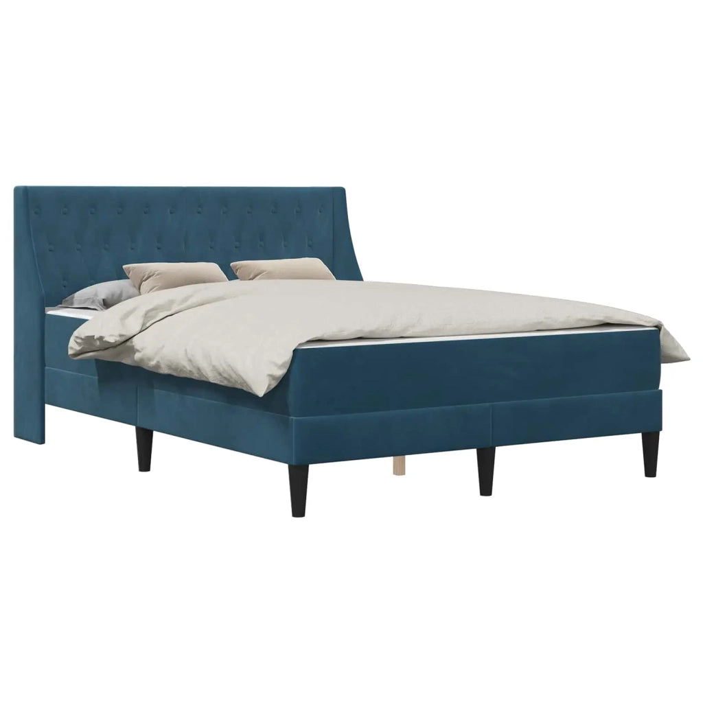 Struttura letto con materasso Blu 180 x 200 cm Velluto 3414818