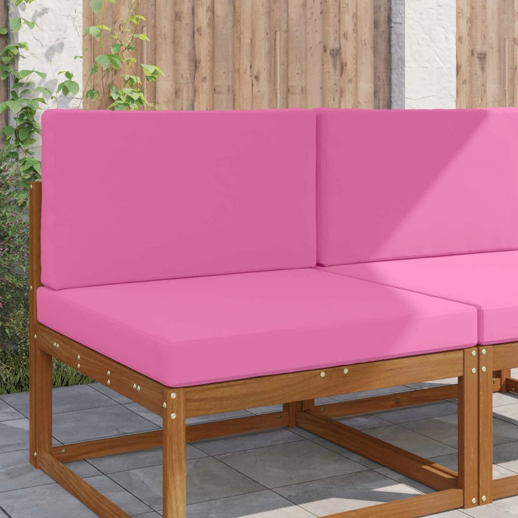 Cuscino per divano da esterno 2 pz | Cuscini per sedie Rosa Poliestere