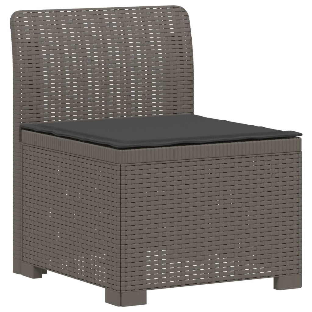 Divano da esterno-Divano da Giardino a 2 Posti con Cuscini Aspetto Rattan PP 805366