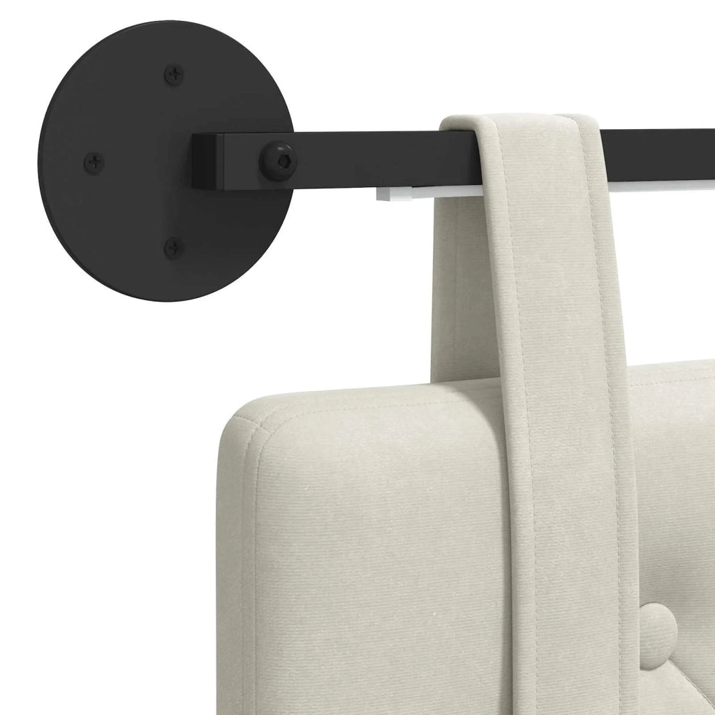 Testiera | Testata sospesa Con luce LED Crema Velluto