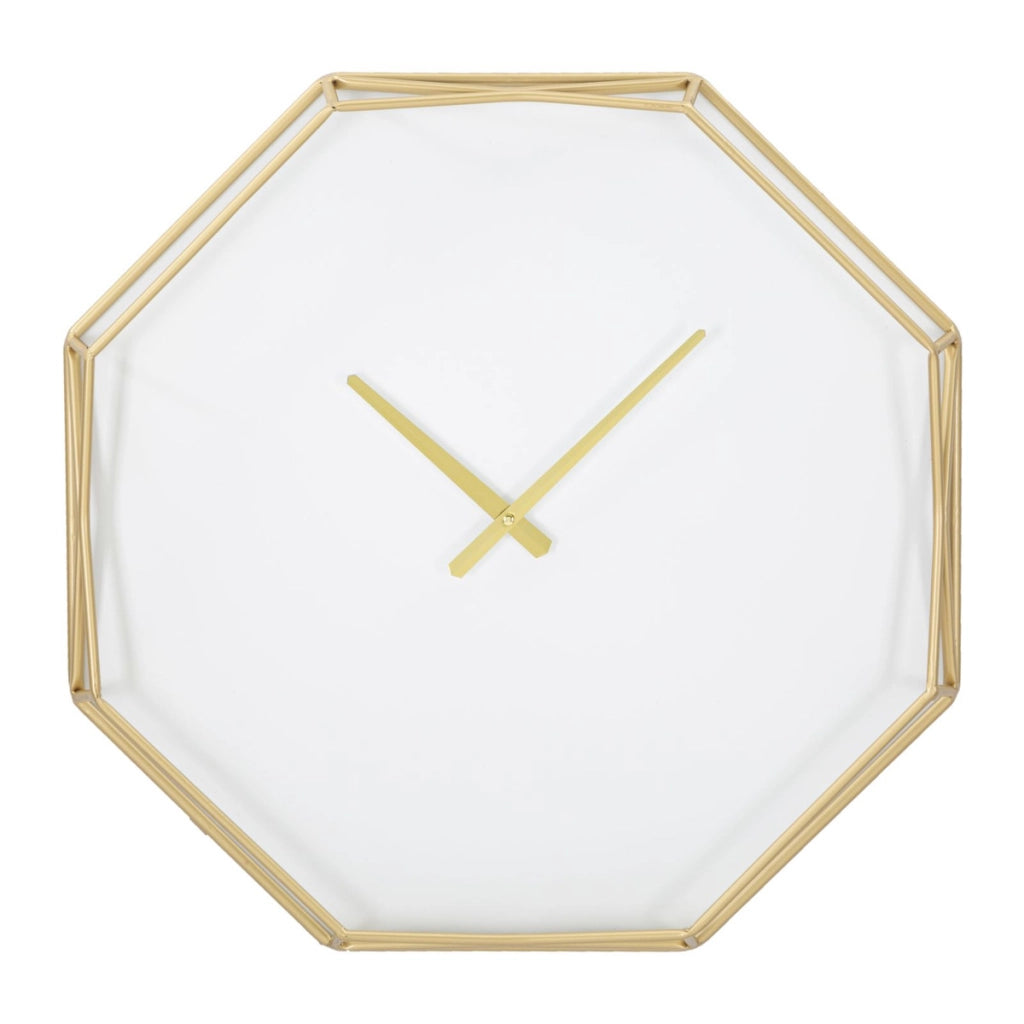 Orologio da Parete VKH281, Oro, Metallo, 56x6,5x56 cm