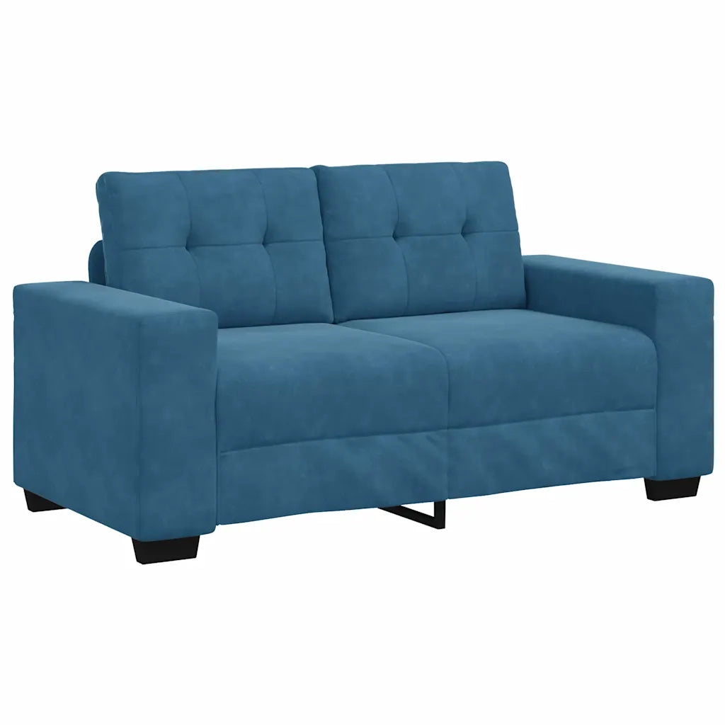Set di divani 3 pcs Blu 221 x 80 x 80 cm Velluto 3324648