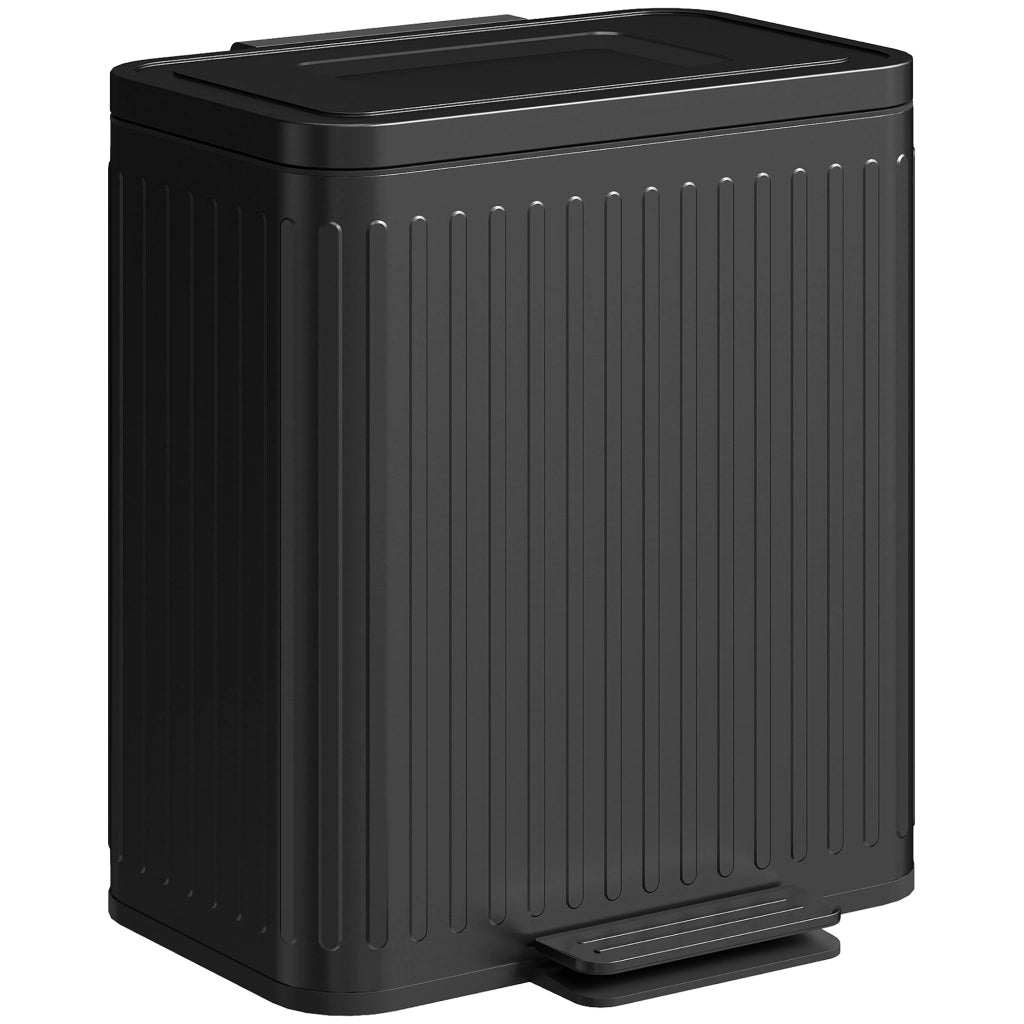 Cestino per la raccolta differenziata ¨C zephmum ¨C Nero, 2x20L, pedale