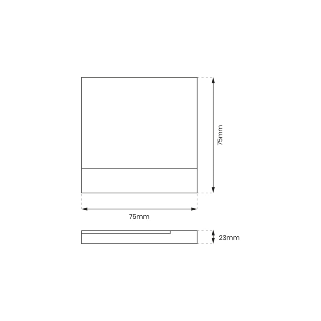 Luce scala incasso quadrata nera/bianca LED 0,6W 4000K Eko-Light