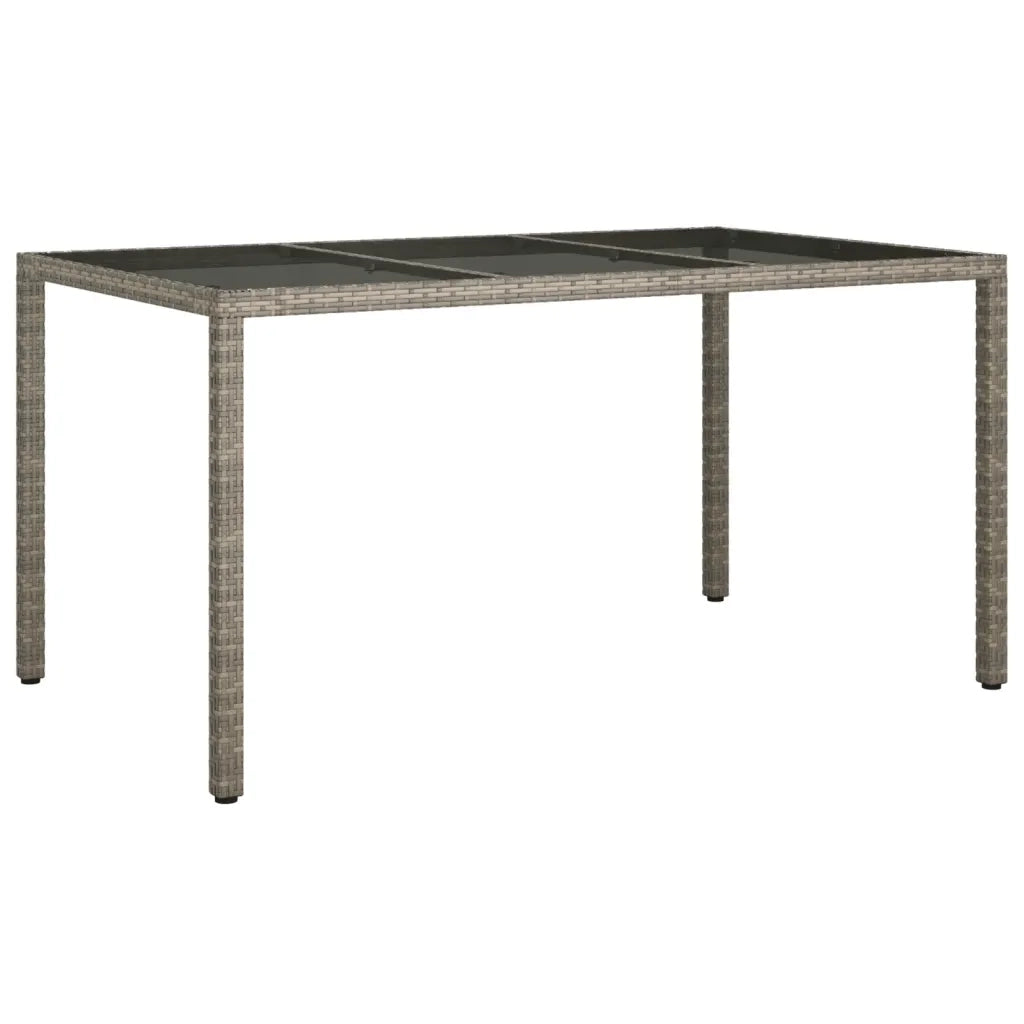 Set da Pranzo da Giardino 5 pz con Cuscini in Polyrattan Grigio 3187382