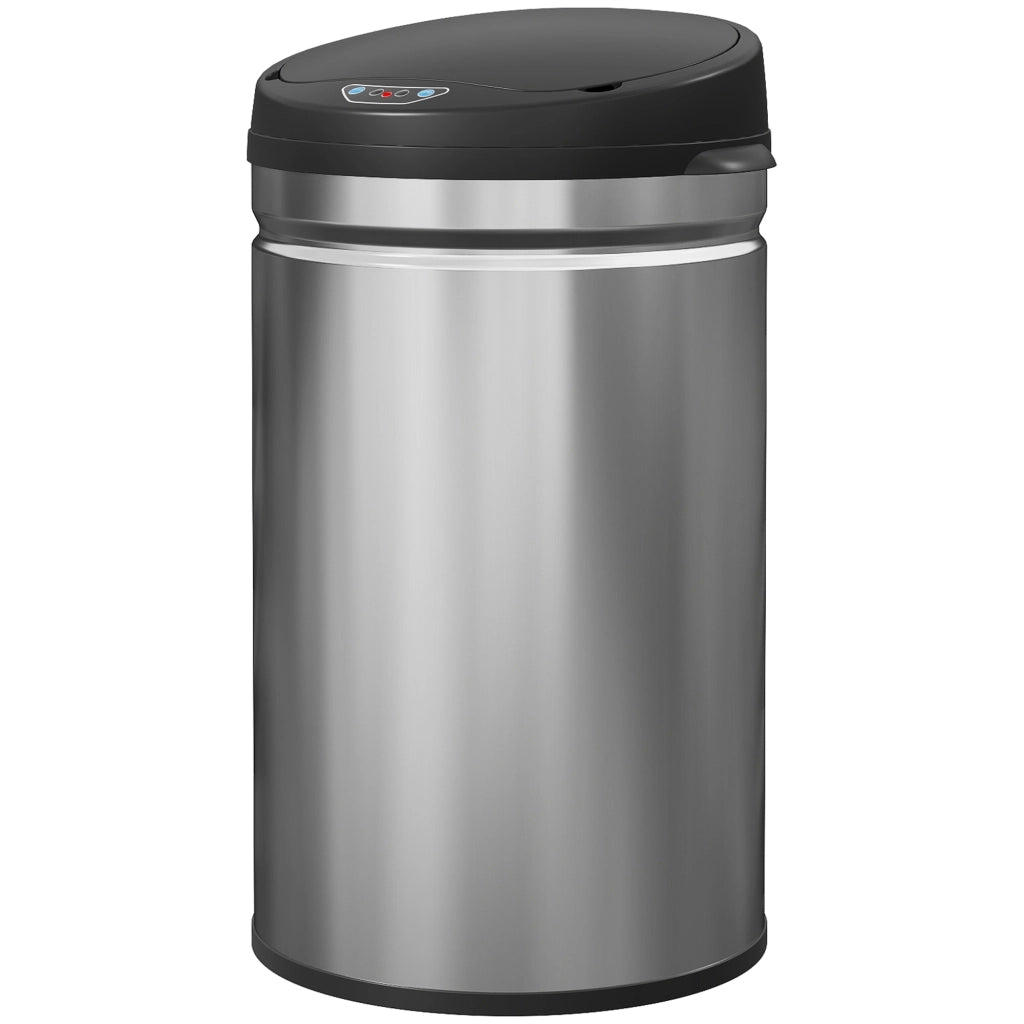Cestino Automatico 30 L ¨C Minimal ¨C Acciaio Inox Argento