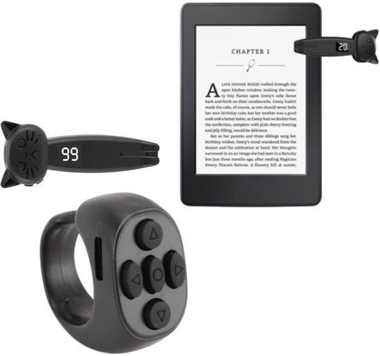 Paginatore a distanza con scroll ring - Modalità Bluetooth e a chiave - Compatibile con Android e iOS - Formato compatto - Visualizzazione numeri digitale