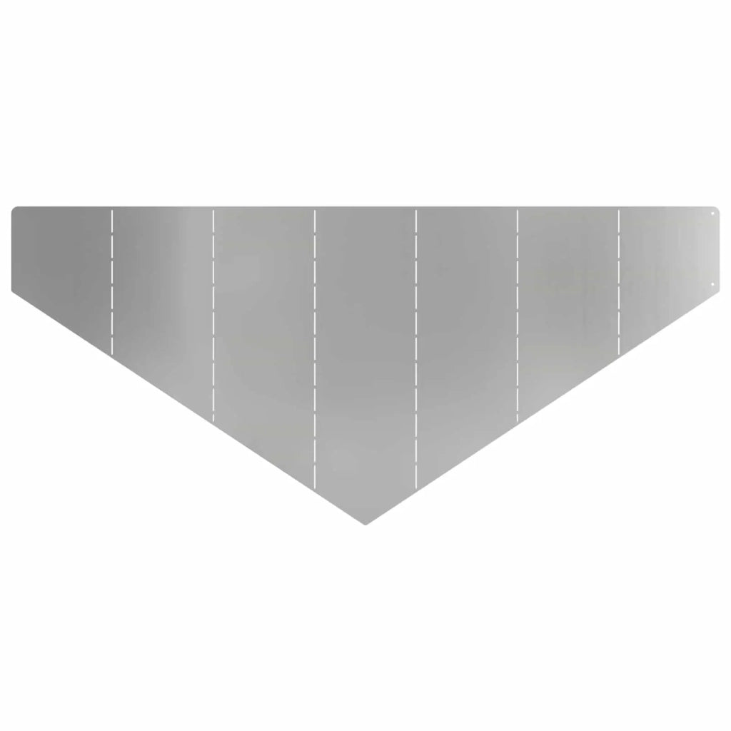 Bordura per Prato 100 x 45 cm Acciaio Argento 8008899