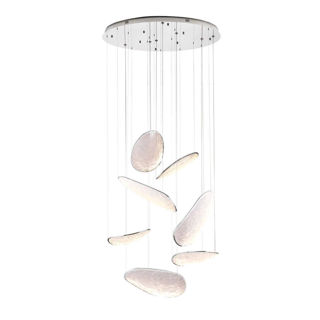 Lampadario Empire cromato acrilico LED 121W Maxlight