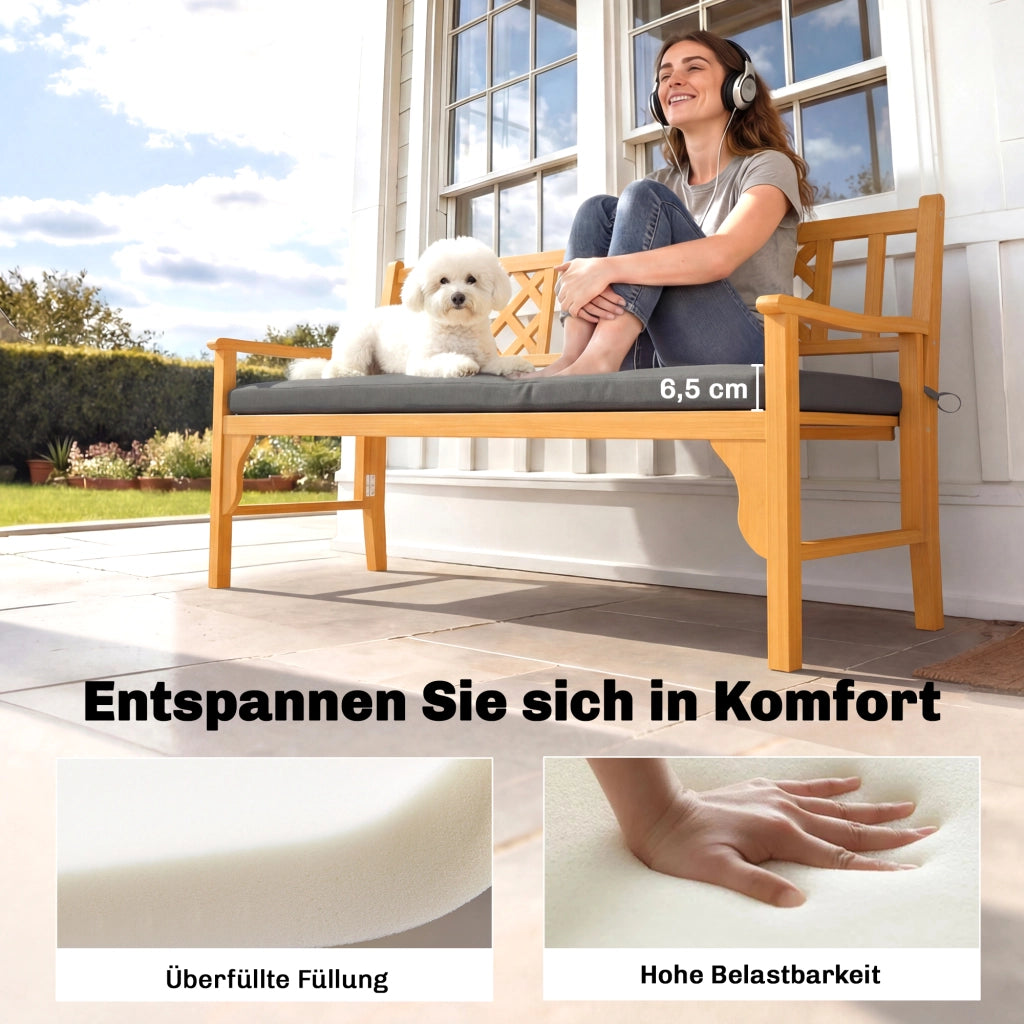 Cuscino da esterno ¨C zephmum ¨C grigio scuro 110x46 cm
