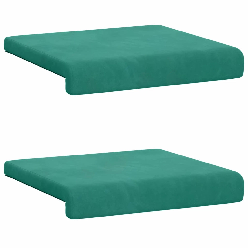 Cuscino per panchina 2 pcs Velluto Turchese Profondità 35 cm 42043031