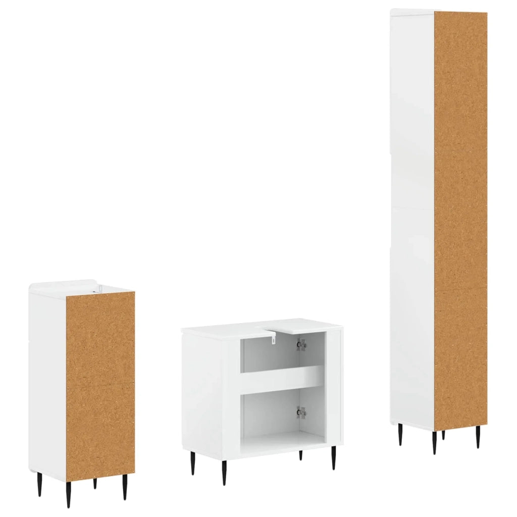 Set di armadietti da bagno in 3 pezzi ZWOLLE 3417841