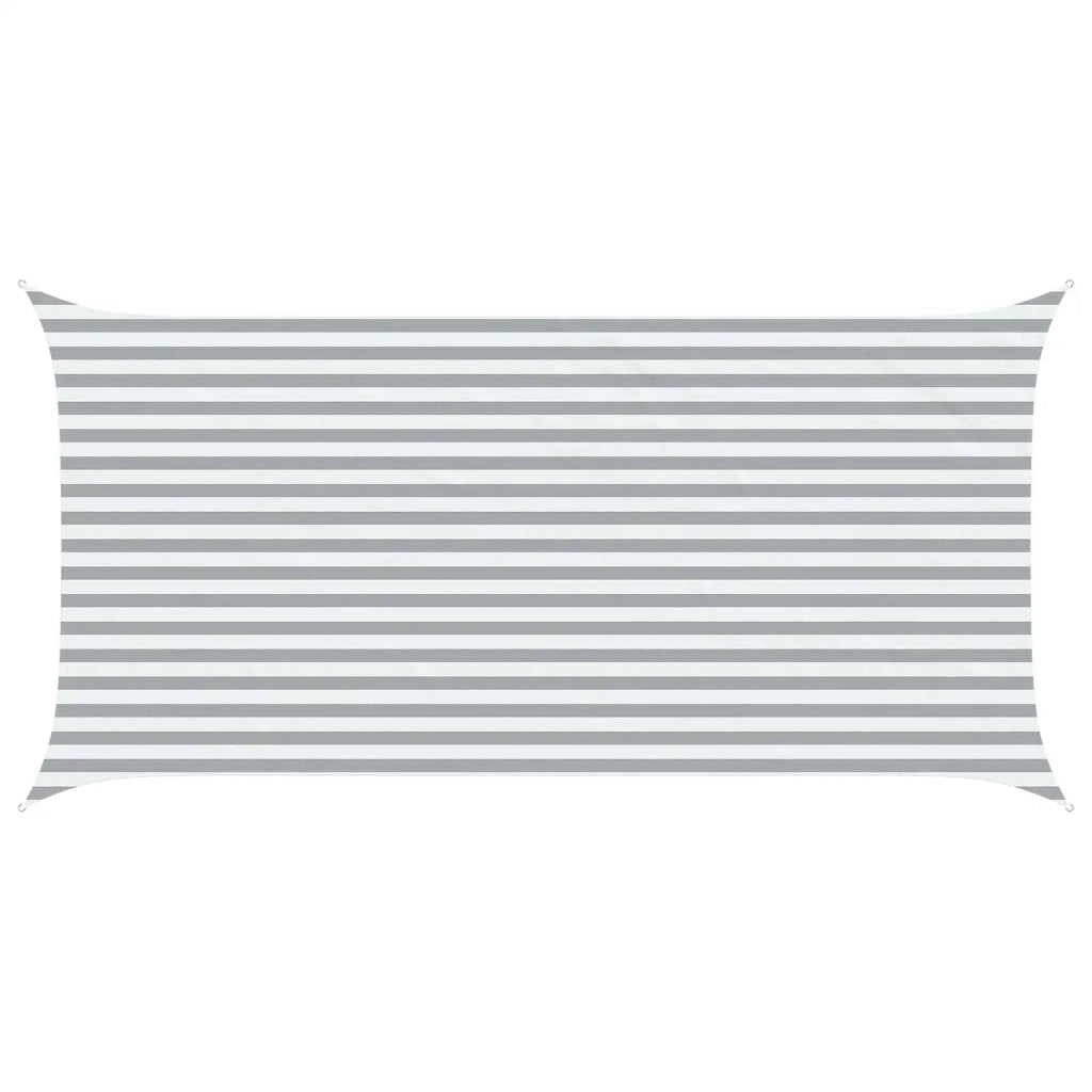 Vela da ombra solare Grigio chiaro e bianco 5 x 2,5 m 42031122