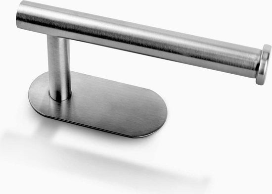 Toiletrolhouder autofixante in acciaio inossidabile | Supporto per carta igienica per bagno da parete | Impermeabile e facile da installare - 1 pacchetto