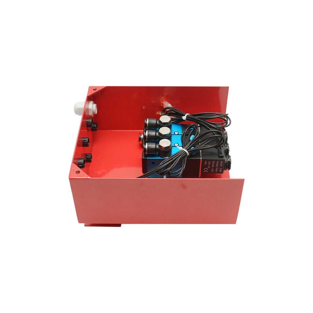 Scatola con 3 elettrovalvole per riduttore trattore forestale 12V