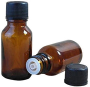 Bottiglie di viaggio 20ml - 6 pezzi - Vetro ambrato - Tappo a vite nero - Deposito cosmetico - Protezione UV - Ideali per regali - Bottiglie di conservazione
