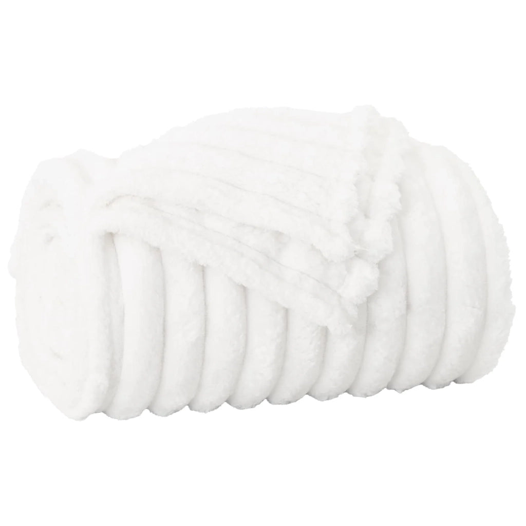 Coperte da Pile 6 pz Bianco 200 x 150 cm Panno