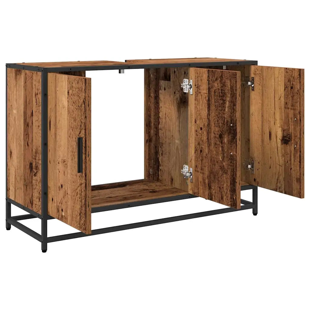 Mobile da Bagno Legno vecchio 90 x 33 x 60 cm Legno multistrato 883617