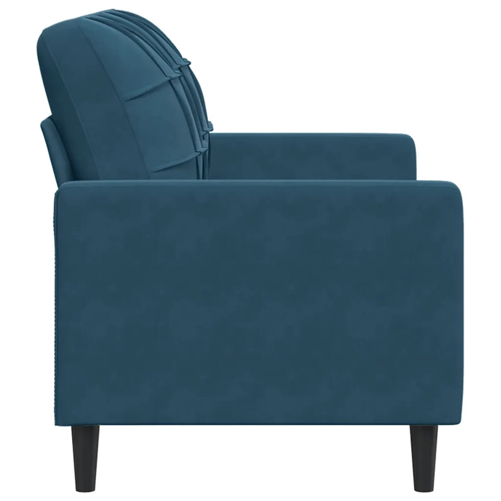 Divano a 2 Posti-Sofa 2 Posti Blu 120 cm in Velluto 659431