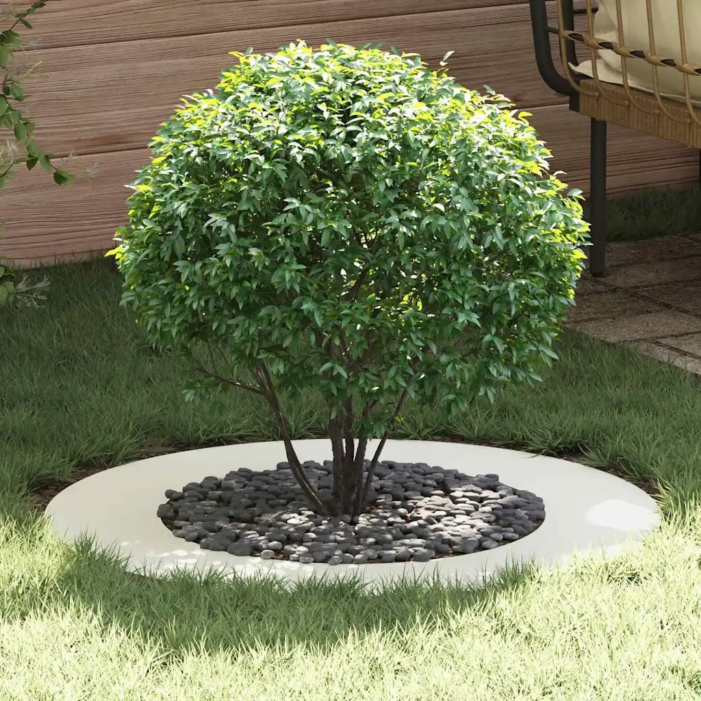 adatto per Anello d'Albero Piatto Bianco ?50 / 80 cm Acciaio CFW2965975