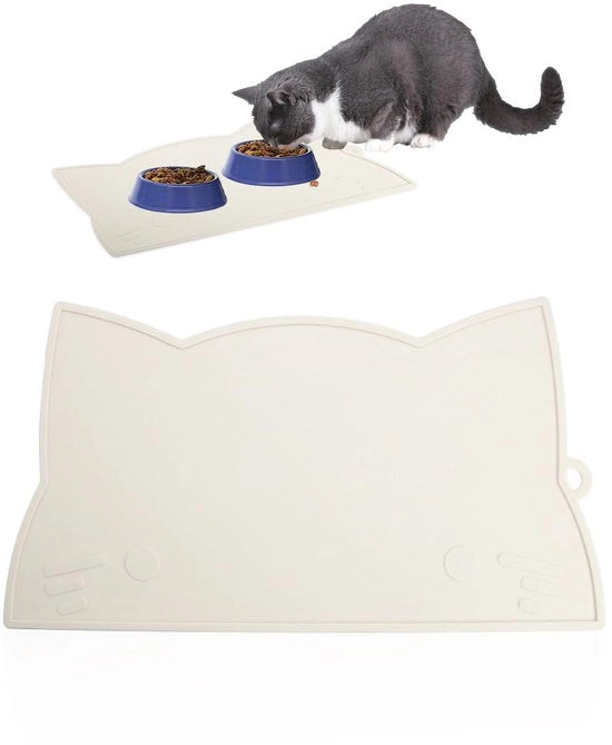 Matrice per gatto/ cane antiscivolo - 41,5 x 23,5 cm - idonea per gatti/cani - impermeabile - materiale siliconico - alimentazione - spazievitore