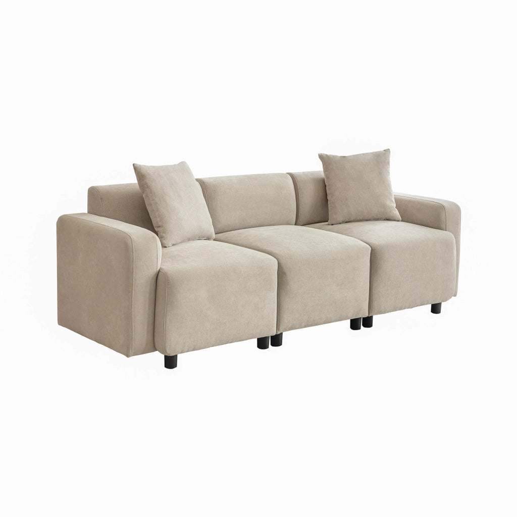 Divano 3 posti moderno - Zephmum- Con cuscini decorativi