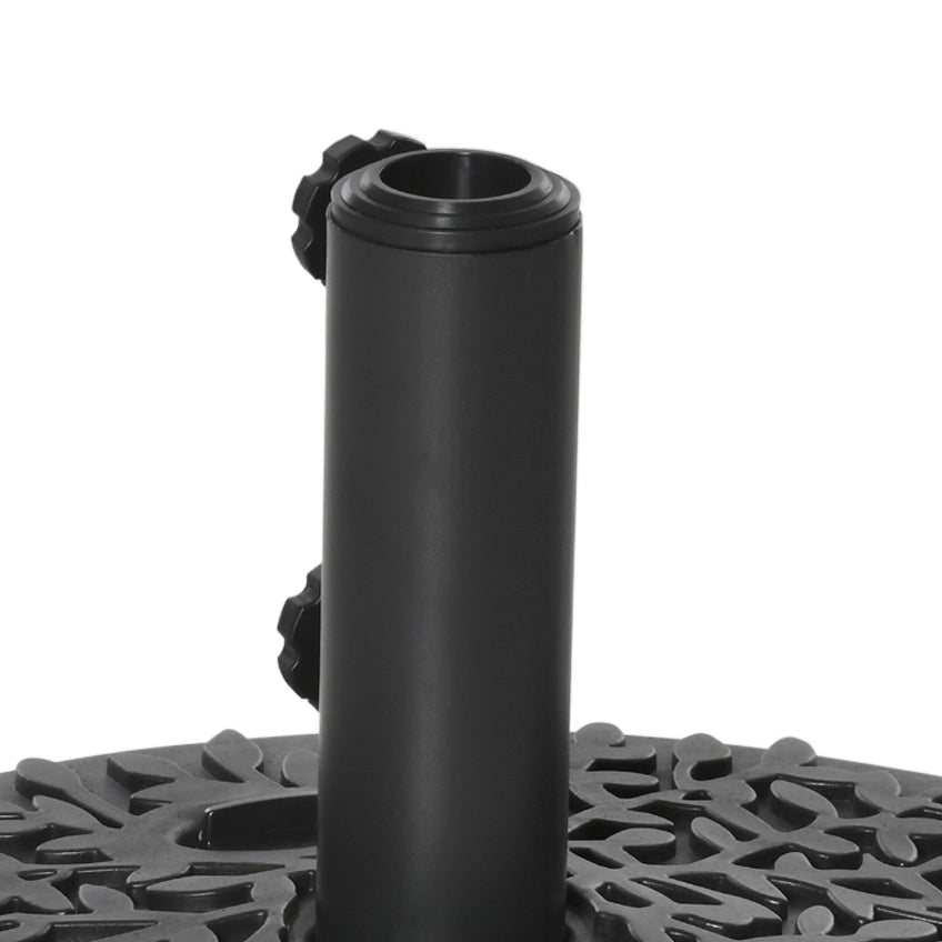 Supporto per Ombrellone Semicircolare ¨C Minimal ¨C Nero