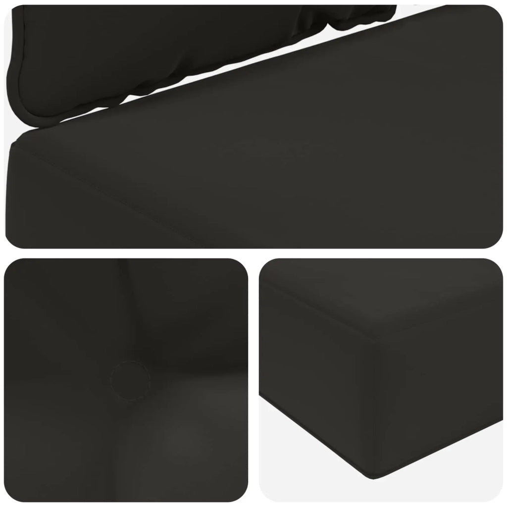 Cuscino per divano da esterno 3 pz | Cuscini per sedie Nero Poliestere