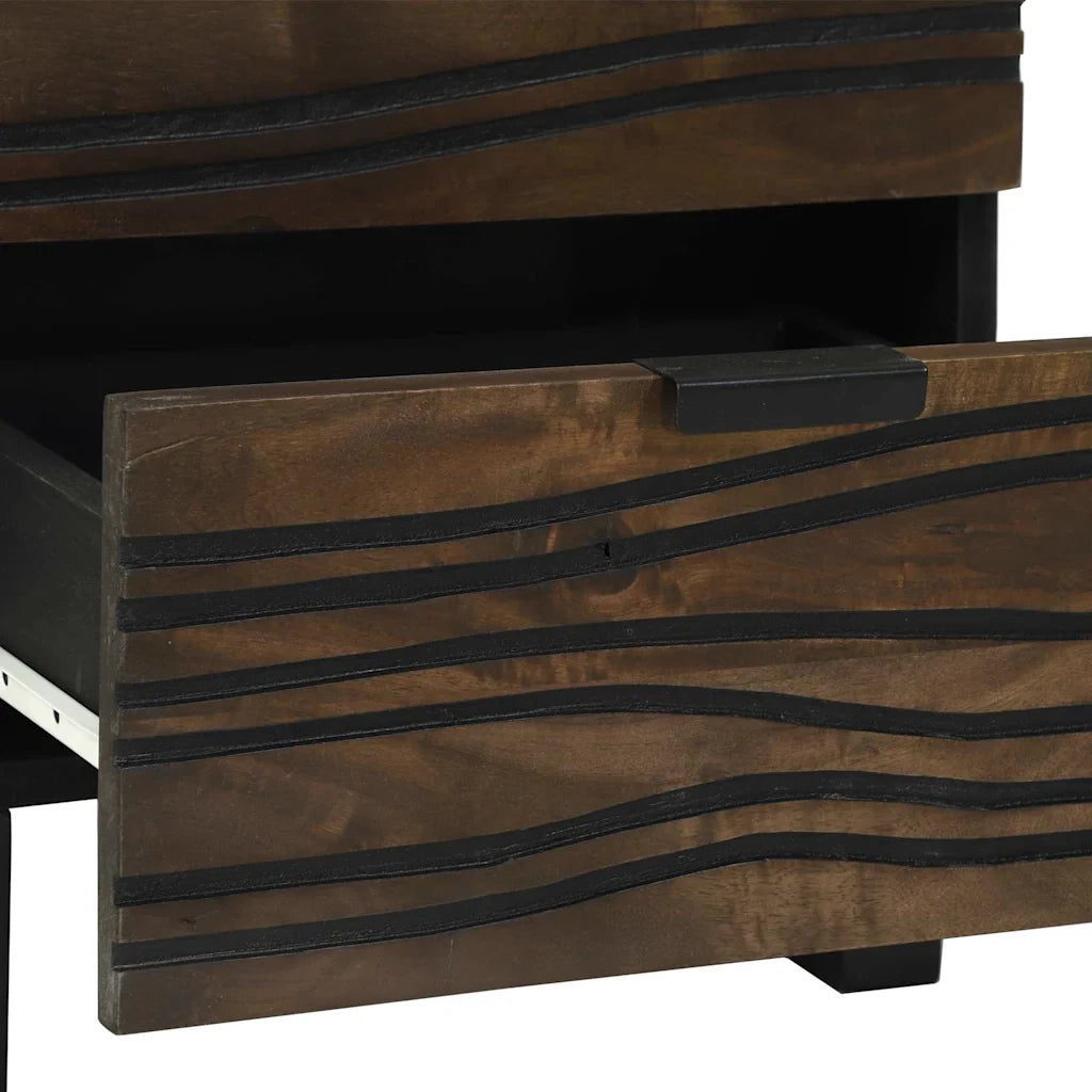 Set di 2 Comodini | Armadio da Notte | Mobiletto da notte Noce 40 x 33 x 46 cm