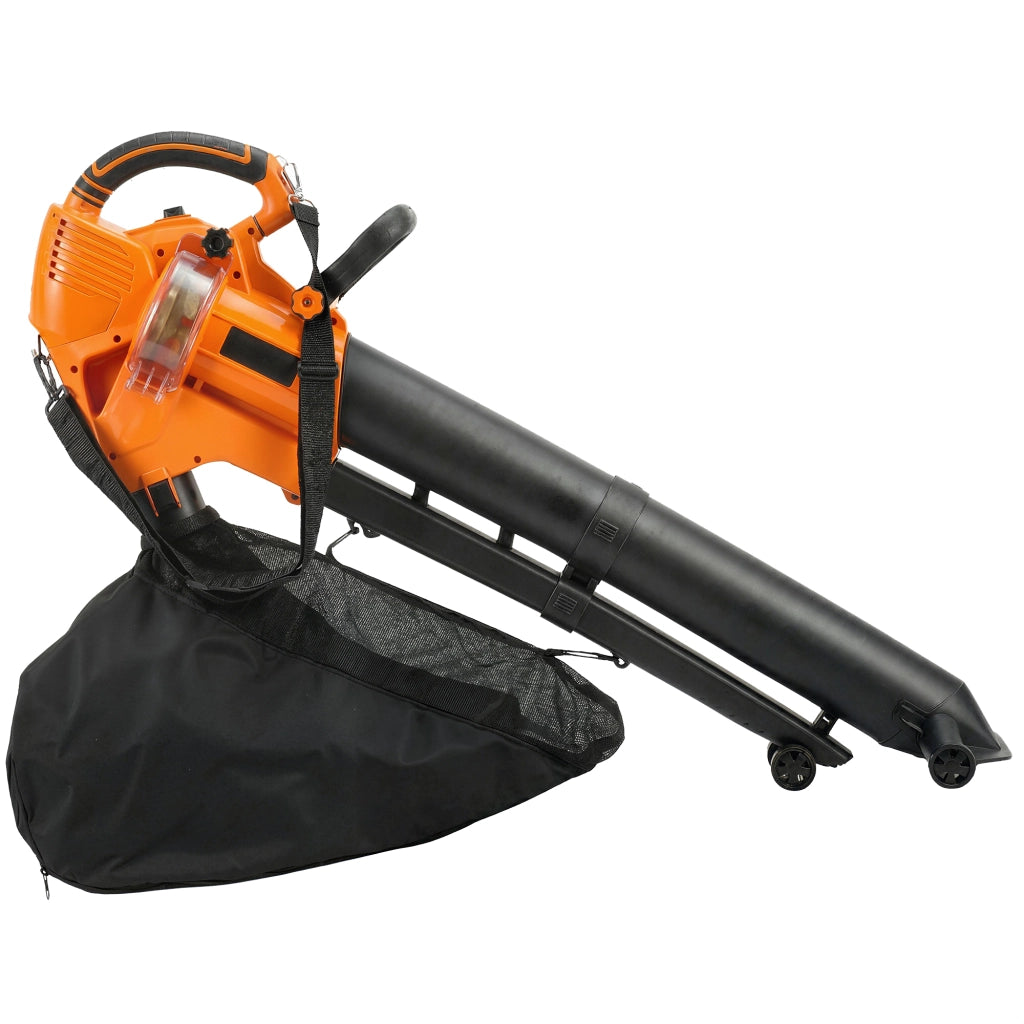 Aspiratore Soffiatore Foglie 3000W 3 in 1 con Triturazione ¨C Minimal ¨C Verde 40L