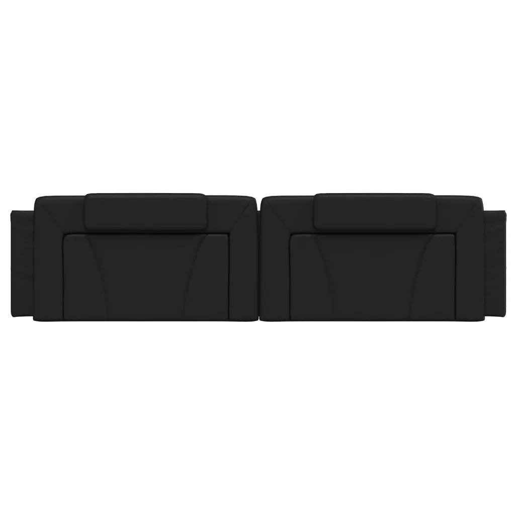 Cuscino Testiera Viana Nero 200 cm in Similpelle 374814