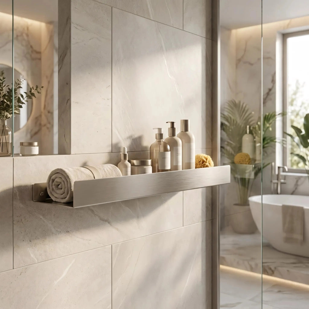 Mensola Da Bagno Sf04 60cm Steel Brush