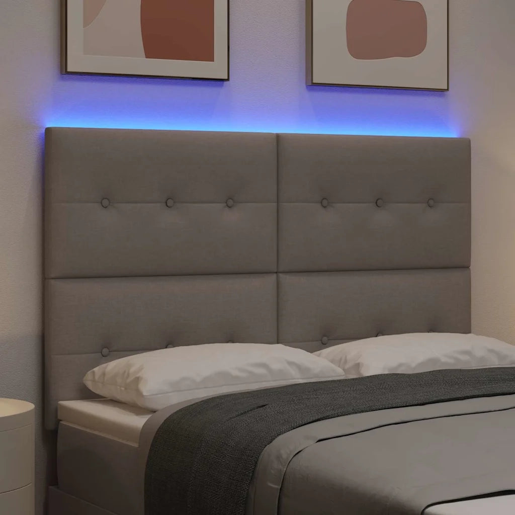 Testiera LED con strisce LED con testiera Talpa 144 cm Tessuto 3338427
