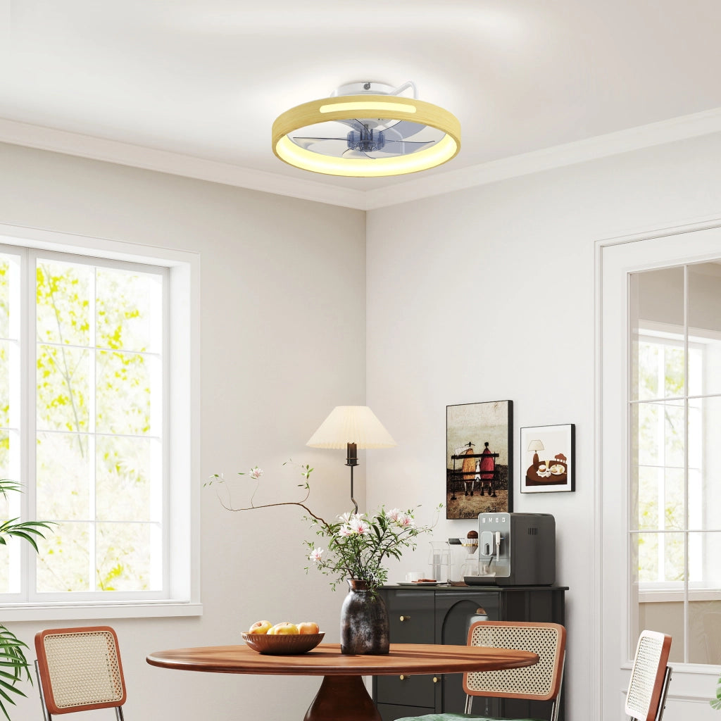 Ventilatore da Soffitto con Luce LED ¨C Minimal ¨C 40W DC Bianco