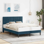 Struttura del letto con testiera-Giroletto Blu 120 x 190 cm Velluto 113068