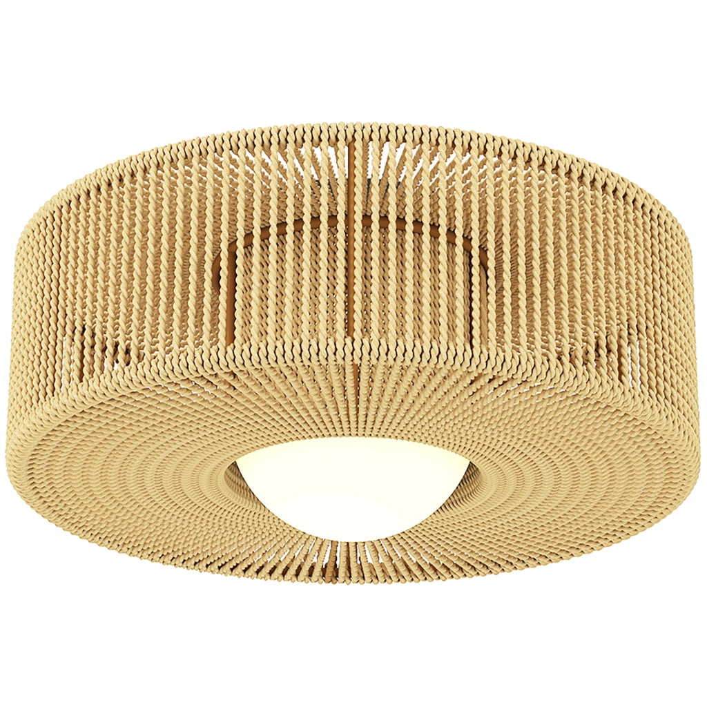 Lampada a sospensione Boho ¨C Minimal ¨C paralume in corda di canapa, attacco G9