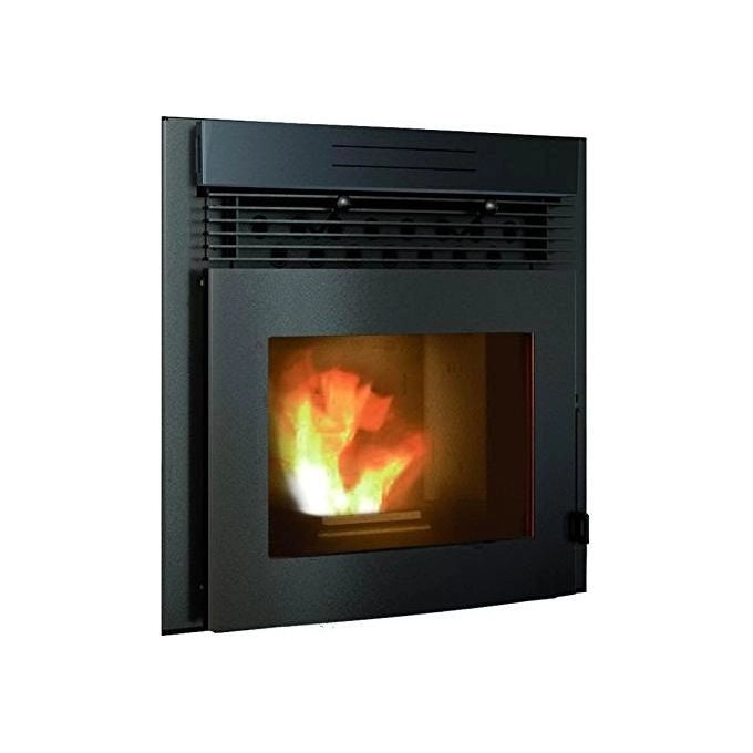 Punto Fuoco 8029728000255 Alessia 60 Inserto Camino a Pellet 11 kW Classe A+ Serbatoio 15 Kg Scarico Posteriore 80 mm