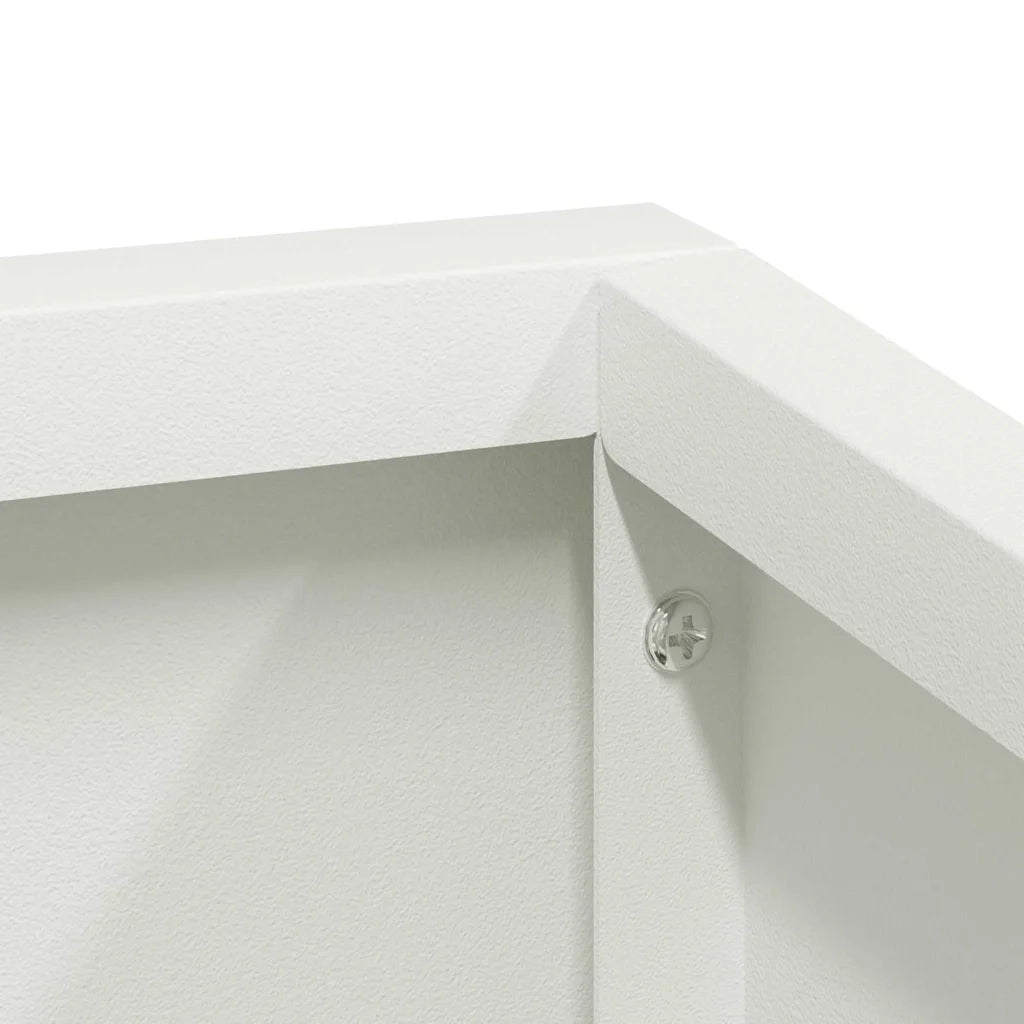 Fioriere | Cassetta per fiori | Vaso da giardino Bianco 100 x 100 x 50 cm