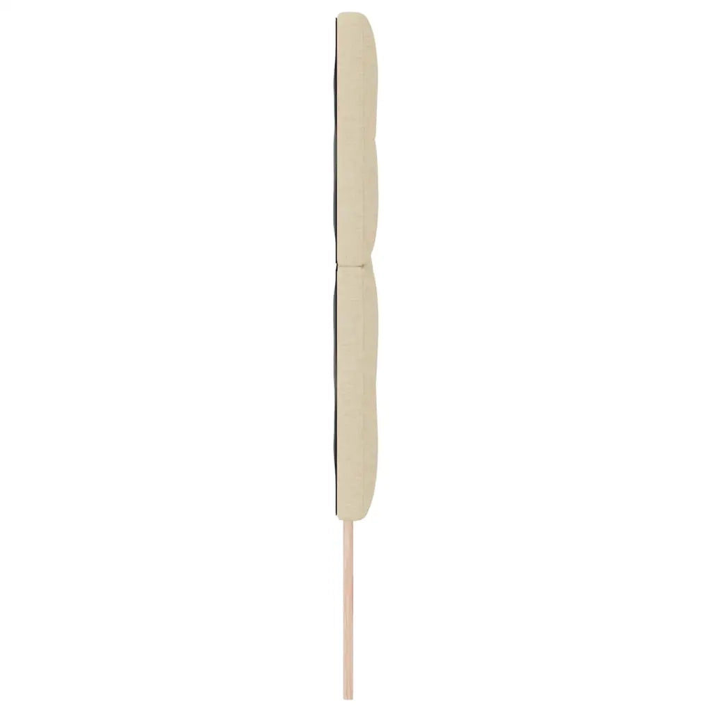 Testiera LED con strisce LED con testiera Crema 144 cm Tessuto 3338428