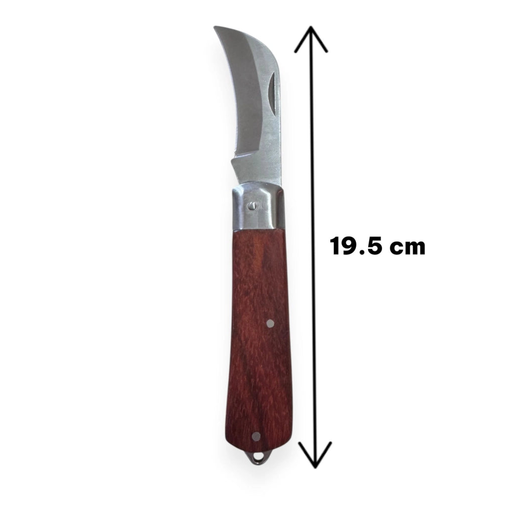 Coltello da Innesto a Roncola Lama Curva 6cm per Potatura e Giardinaggio 313002