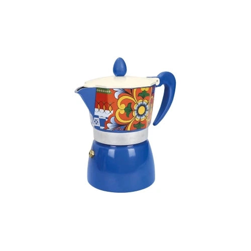 CAFFETTIERA ROSALIA BLU 3 TAZZE ALLUMINIO