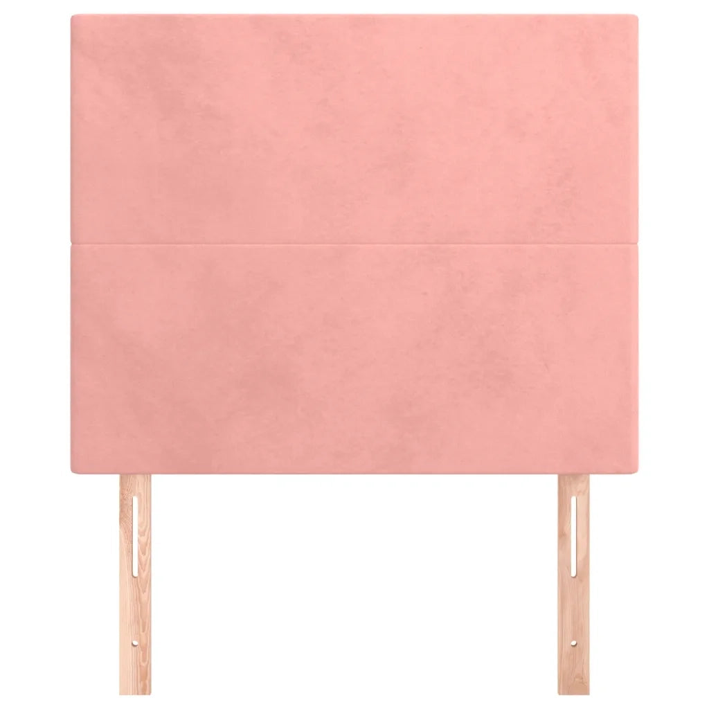 Testiera | Testata Rosa 90x5x118/128 cm Velluto