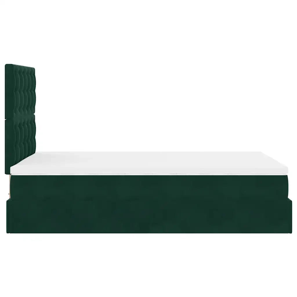 Struttura Letto Pouf con Materassi 120x190 cm Velluto 3314453