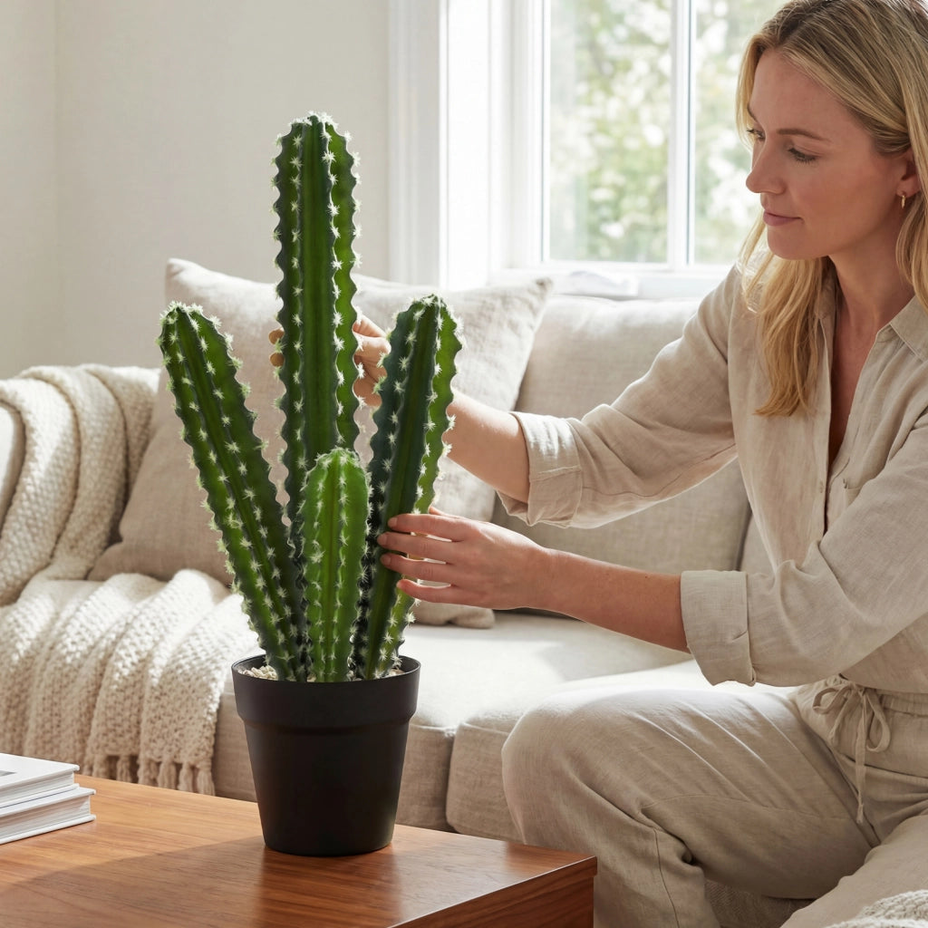 Pianta artificiale cactus in vaso ¨C zephmum ¨C 53 cm