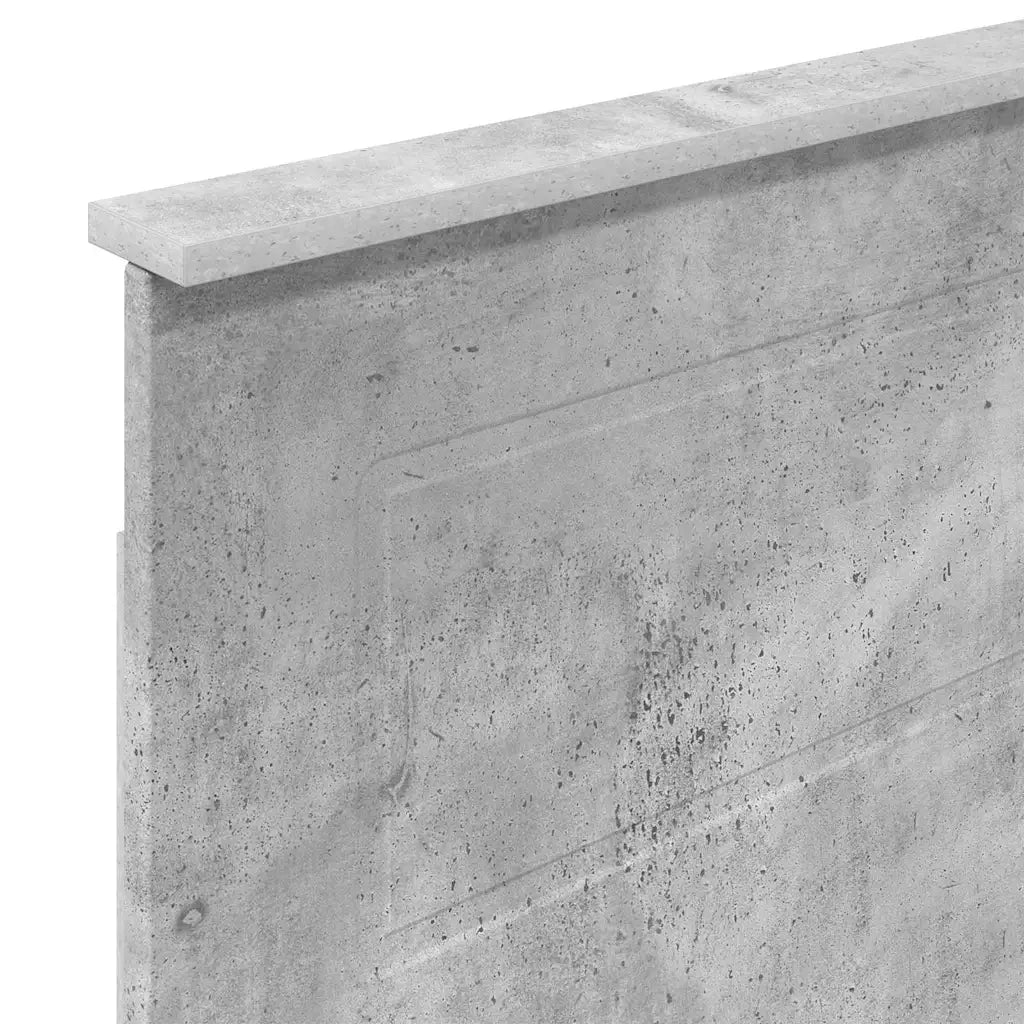 Testiera-Testata-Testiera Decorativa Grigio cemento 100 cm Legno multistrato 939291